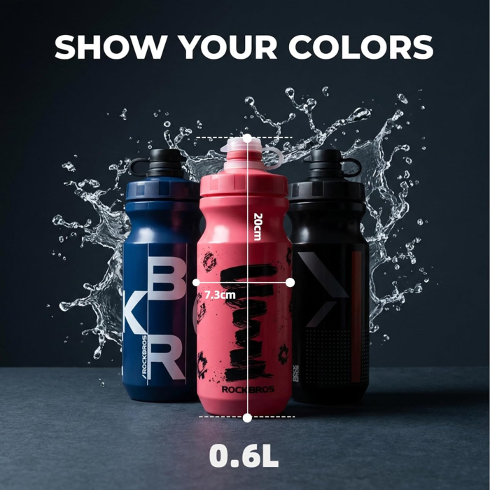 Suport bidon Rockbros negru 600ml BPA free [4]