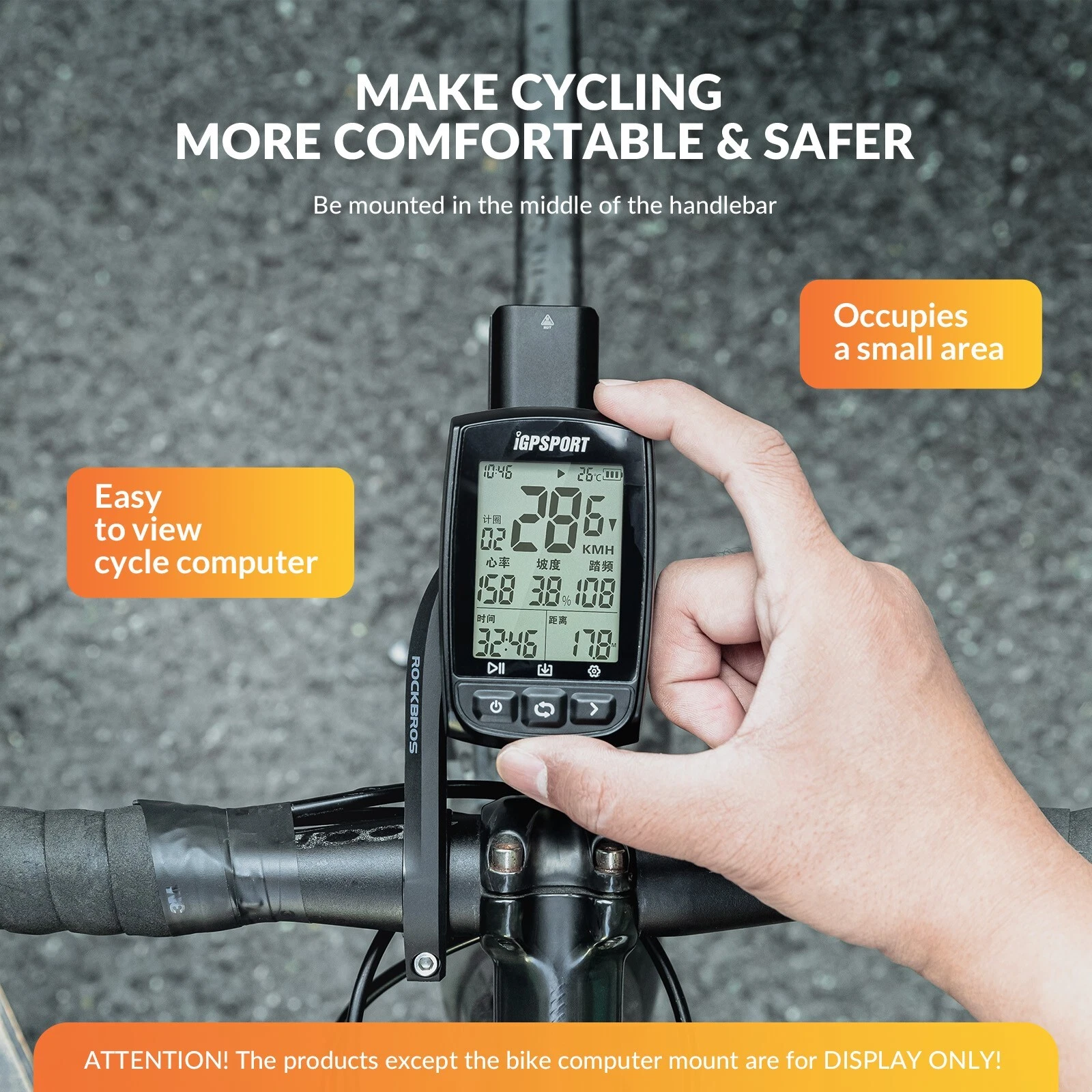 Suport ghidon pentru computer GPS pentru bicicletă, pentru IGS/Garmin/Light/GoPro [5]