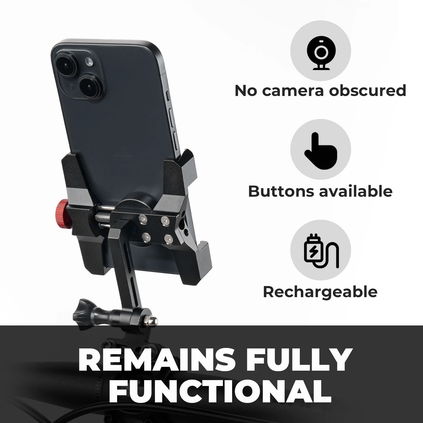 Suport telefon bicicletă Rockbros – Prindere pe cuveta direcției/ headset, pentru smartphone 4.7–7.09" [5]