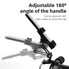 Suport telefon in X, Rockbros, aluminiu, negru [4]