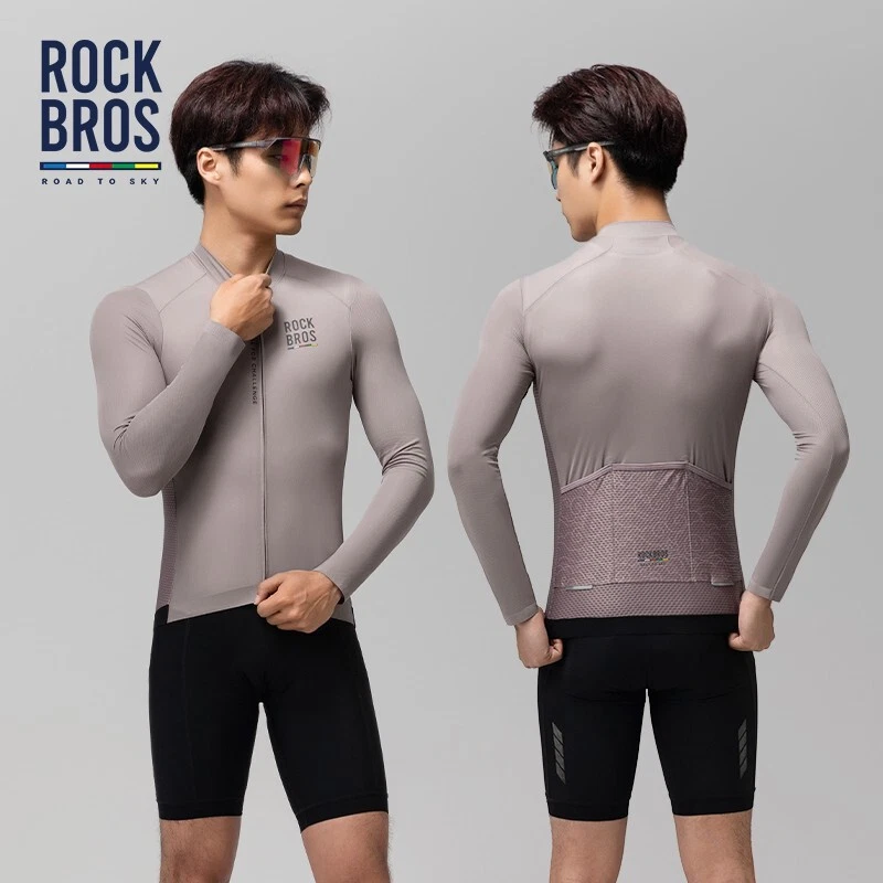 Tricou ciclism cu mânecă lungă ROCKBROS , tricouri ciclism MTB,marime  L [2]