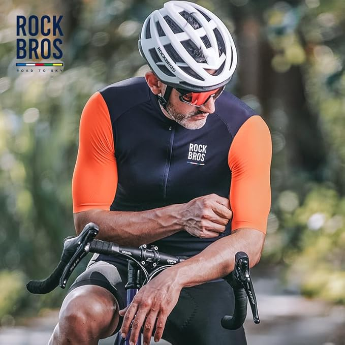 Tricou de ciclism Rockbros bărbați, cu mânecă scurtă, cu uscare rapidă, pentru biciclete de șosea, MTB, XL [2]
