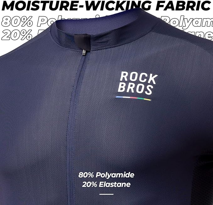 Tricou de ciclism Rockbros bărbați, cu mânecă scurtă, cu uscare rapidă, pentru biciclete de șosea, MTB, XL [5]
