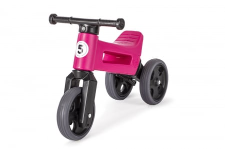 Biciclete copii - Bicicleta fara pedale Funny Wheels RIDER SPORT 2 in 1 Pink