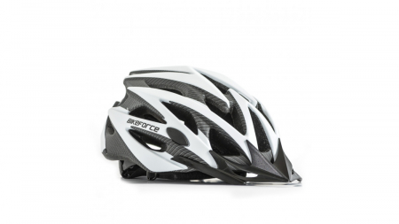 Casti adulti - Casca Bikeforce CHINOOK white-carbon In-Mold L