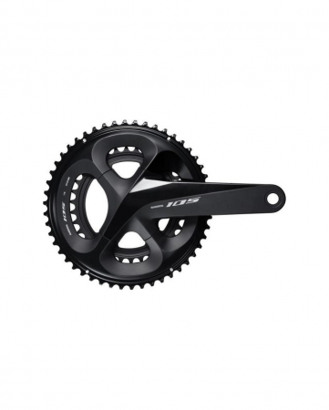 Piese - ANGRENAJ PEDALIER SHIMANO 105 FC-R7000, 2X11 VIT, BRATE 175MM, FARA BB, NEGRU, 50-34T