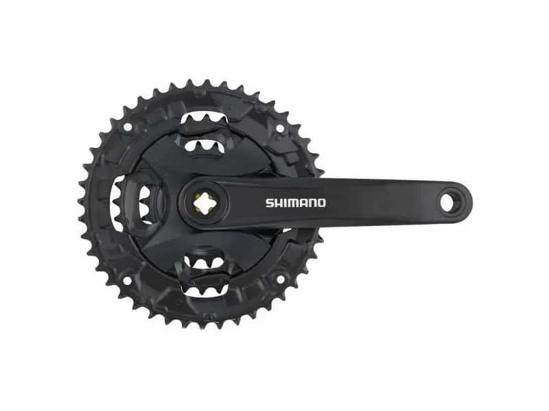 Angrenaje pedaliere - Angrenaj Shimano FC-MT101 9 viteze brat 175 mm 40x30x22T fara CG negru