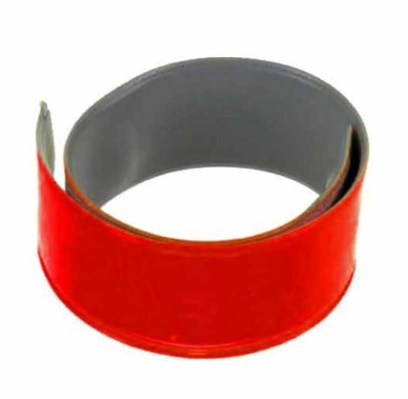 Echipamente - Banderolă reflectorizantă 3M Slap wrap pentru rulare pe braț/picior 3x38 cm rosu