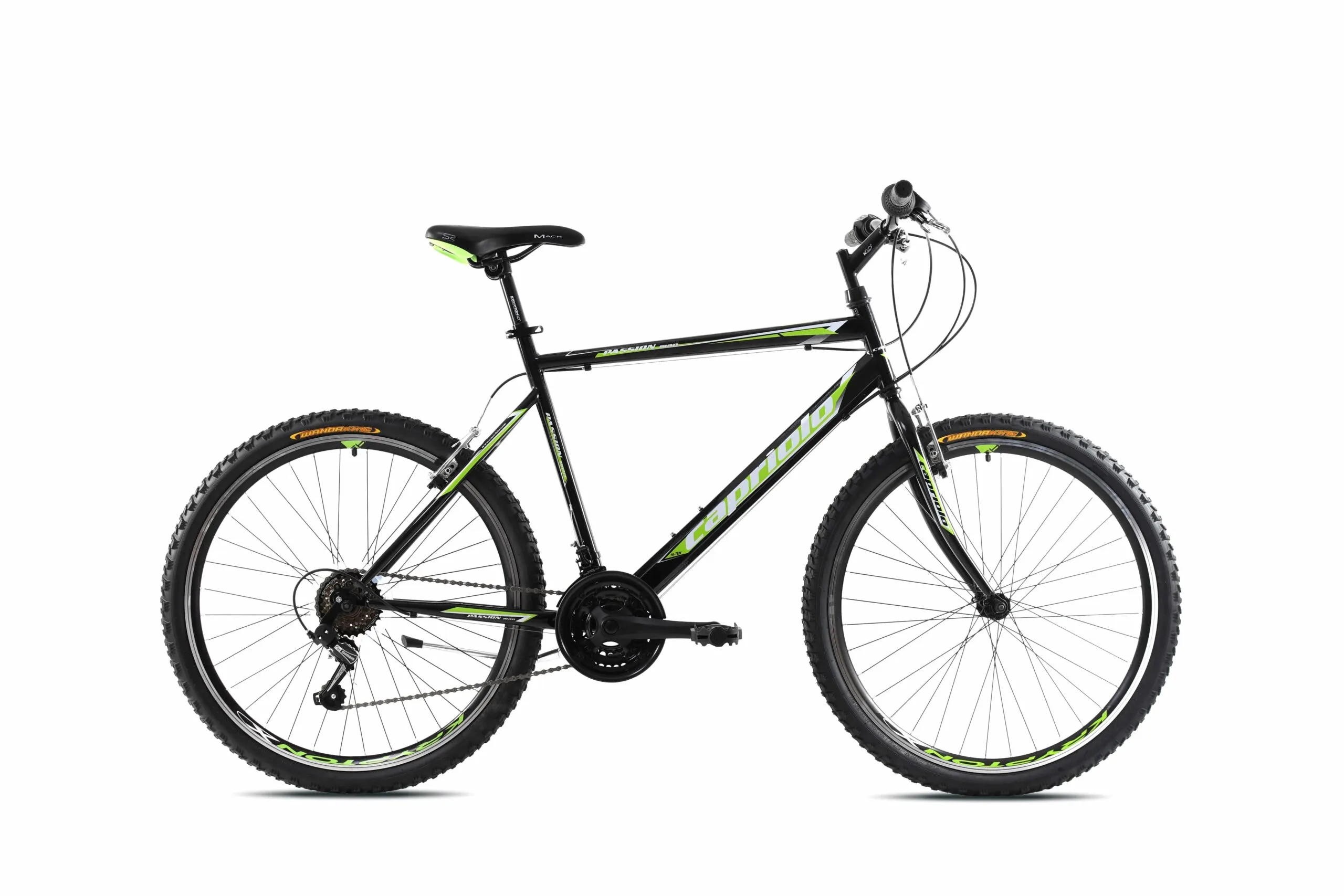 Biciclete - Bicicletă Capriolo Passion Man black-white-green  26"