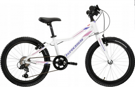Biciclete copii - Bicicleta Copii Kross Lea Mini 3.1 Light D 20, Alb, Roz, roti 20 Inch