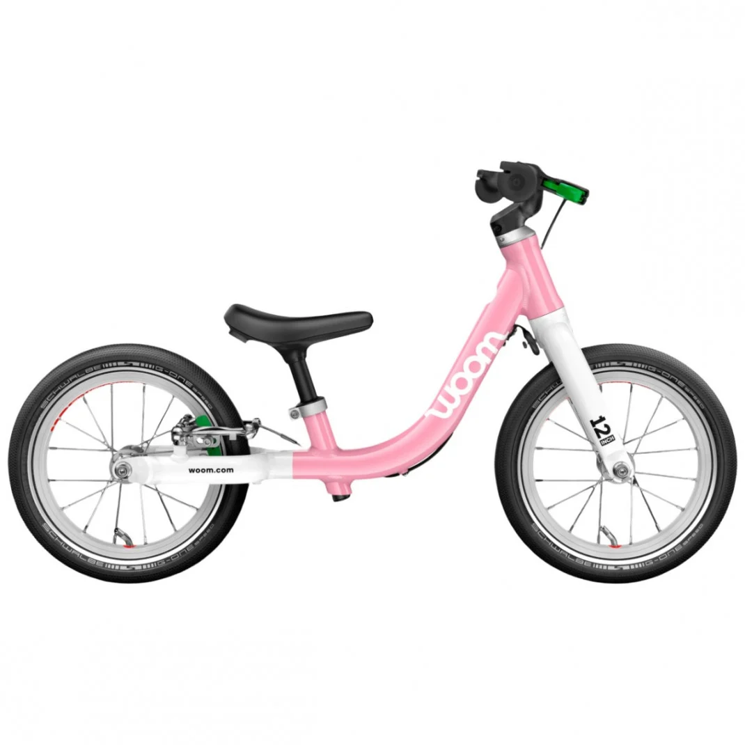 Biciclete copii - Bicicleta copii Woom 1 Go cu roti 12" powder pink