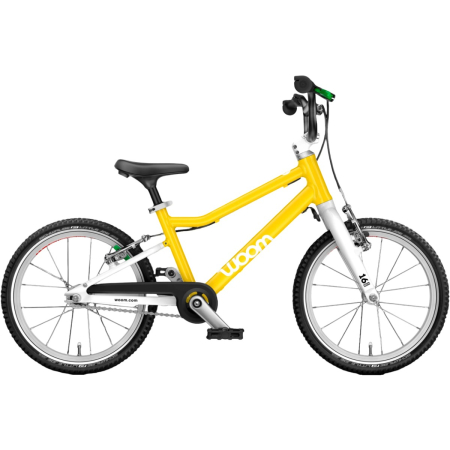 Biciclete copii - Bicicleta copii Woom 3 Go cu roti 16" galben Vibrant Yellow