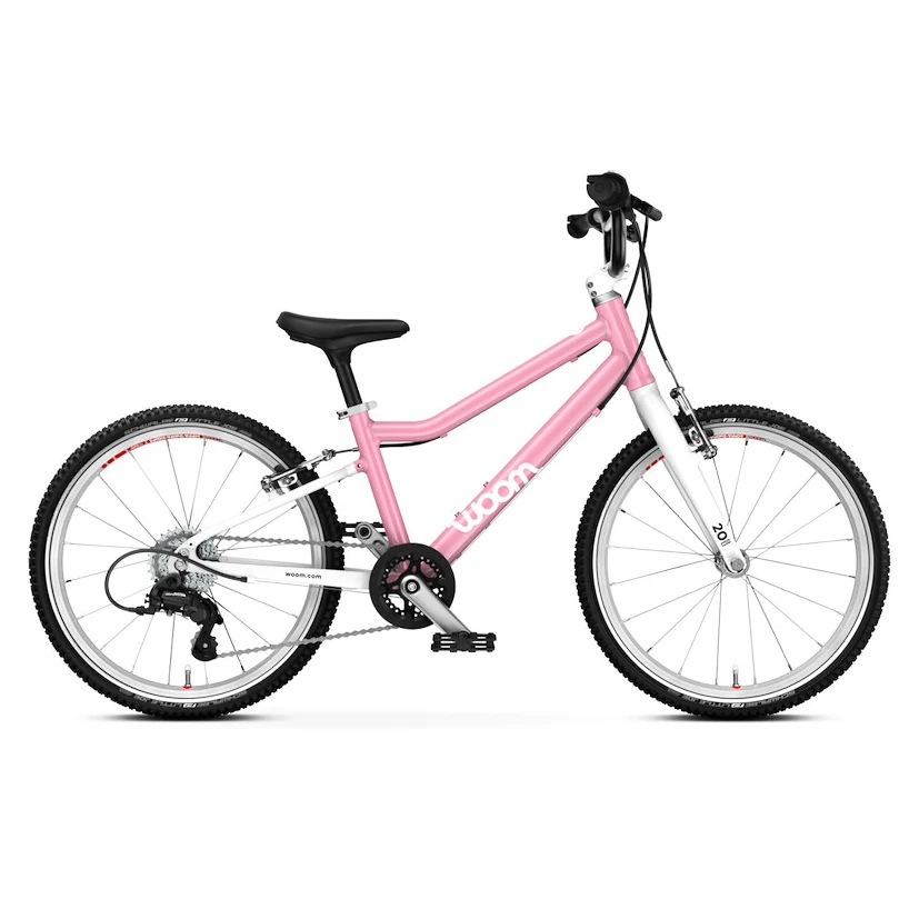 Biciclete copii - Bicicletă copii Woom 4 Go cu roți 20" Powder Pink