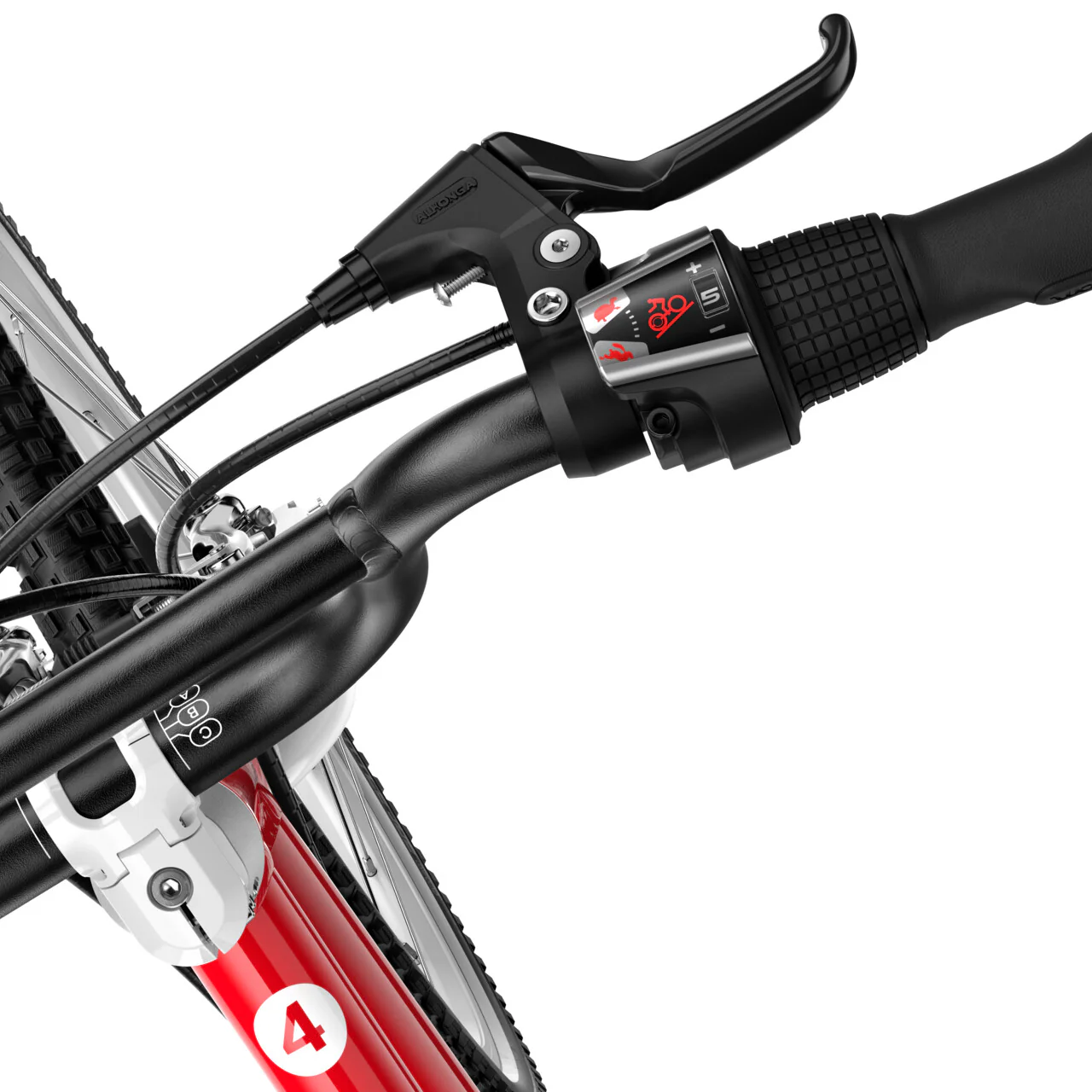 Bicicleta copii Woom 4 Go cu roti 20" rosu Woom Red [2]