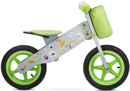 Biciclete copii - Bicicletă din lemn, fără pedale Toyz - Zap, gri