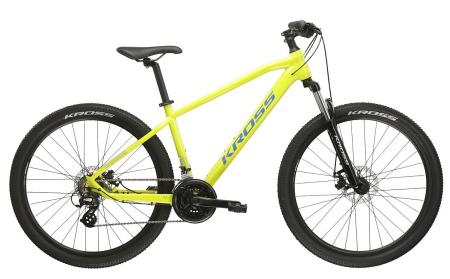 Biciclete adulti - Bicicletă Kross Hexagon 2.0 29" - model 2025 verde lime / albastru / lucios - L (18")