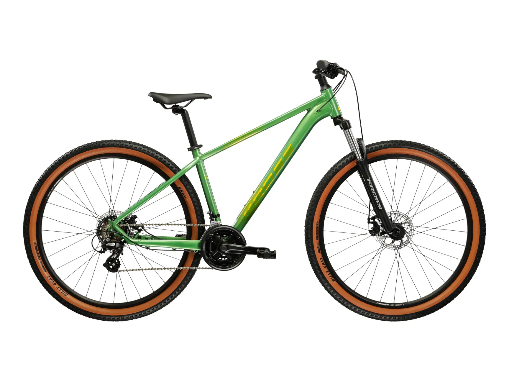 Biciclete - Bicicleta Kross Hexagon X200 verde, roata 27,5", cadru S (380 mm)