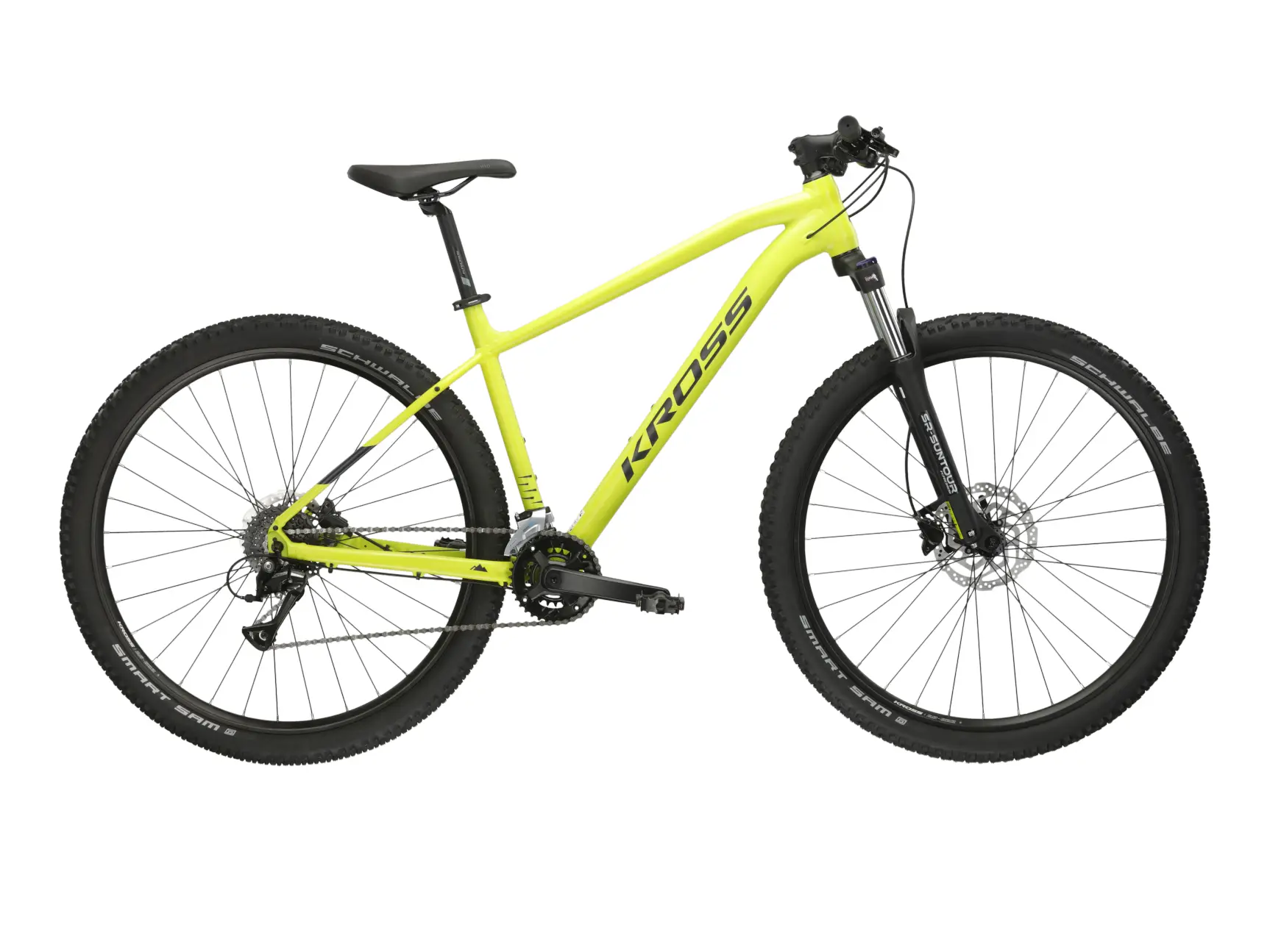 Biciclete adulti - Bicicletă Kross Level 1.0 29" - model 2025 verde lime / negru / mat - L (19") - Kross
