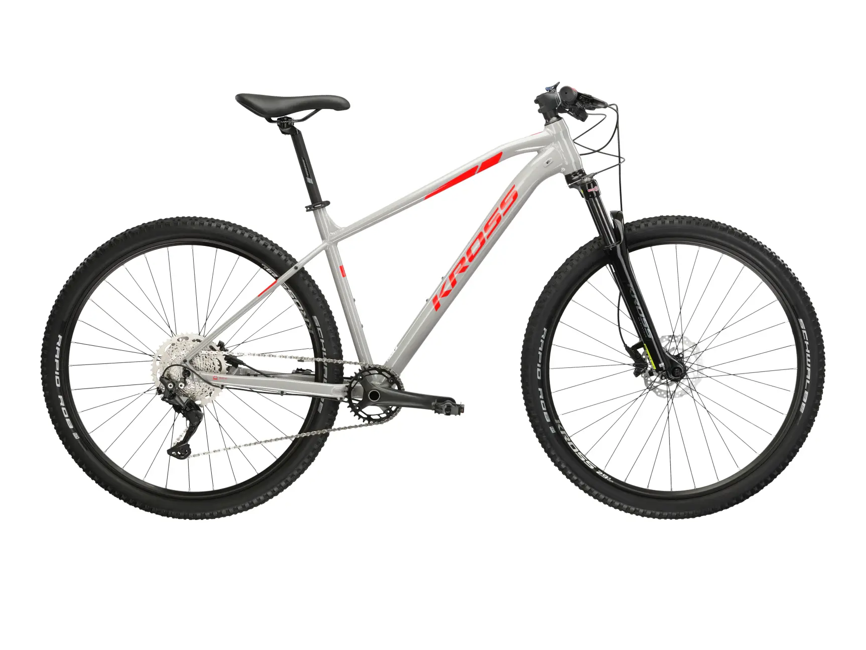 Biciclete adulti - Bicicleta Kross Level 4.0, Roti 29 Inch,Culoare Gray Red Glossy