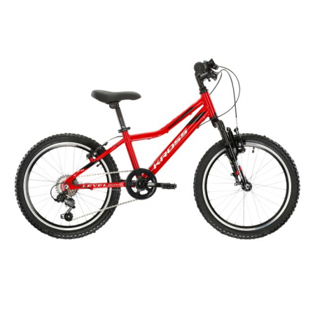 Biciclete copii - Bicicleta MTB cross country KROSS LEVEL MINI 2.0 20″ Red