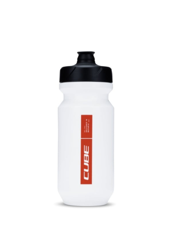 Accesorii - Bidon CUBE Bottle Flow 500, Alb/Rosu