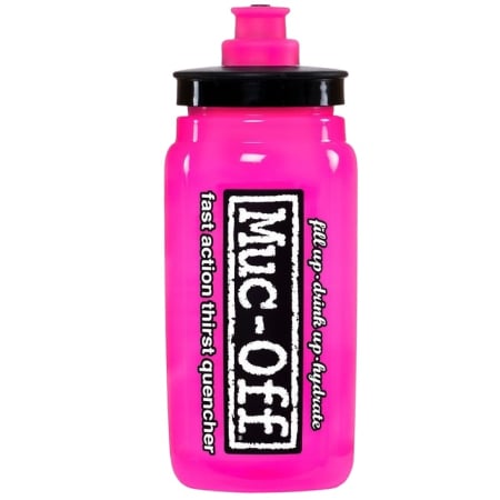 Bidoane - Bidon Muc-Off X Elite Fly Water Bottle Roz 550ml