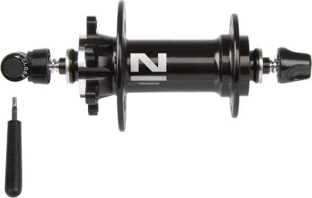 Roti si conexe - Butuc fata Novatec D771SB, 28h, disc, negru