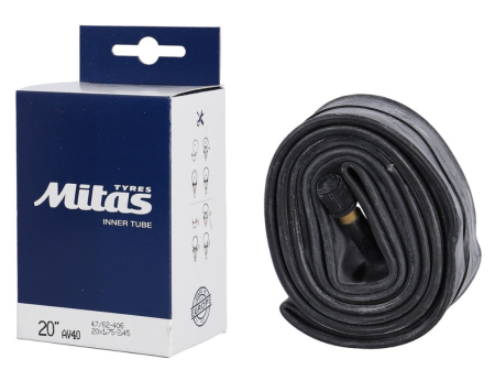 Piese - Cameră Mitas 20 x 1.75"" - 2.45"" pentru biciclete de copii, valvă auto 40 mm