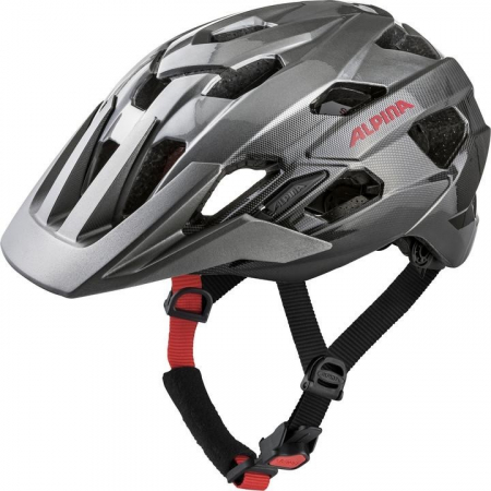 Casti adulti - Cască Alpina Anzana darksilver/black/red gloss,52-57