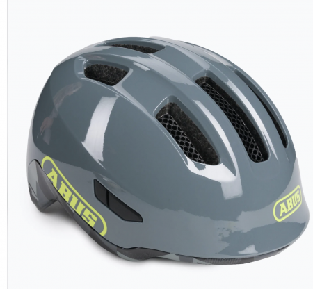 Casti copii - Cască de bicicletă pentru copii ABUS Smiley 3.0 ACE LED Grey (45-50 cm)