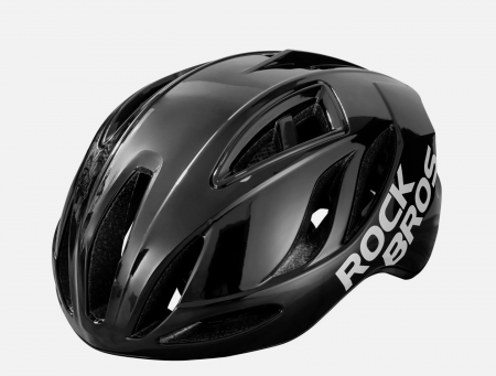 Casti - Cască de bicicletă ROCKBROS, 58-62 cm, unisex, pentru adulți, MTB, pentru șosea,negru lucios