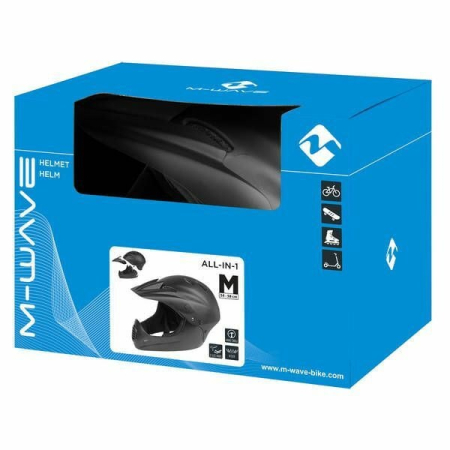 Cască Downhill M-WAVE ALL IN 1 Negru Mat 54-58 [1]