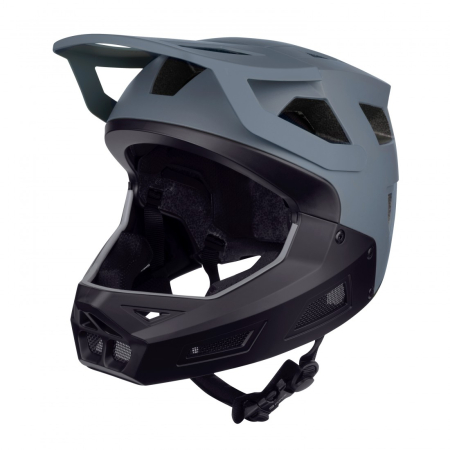 Casca Full Face - Casca Force DROP downhill, gri-negru S-M (55-58 cm)