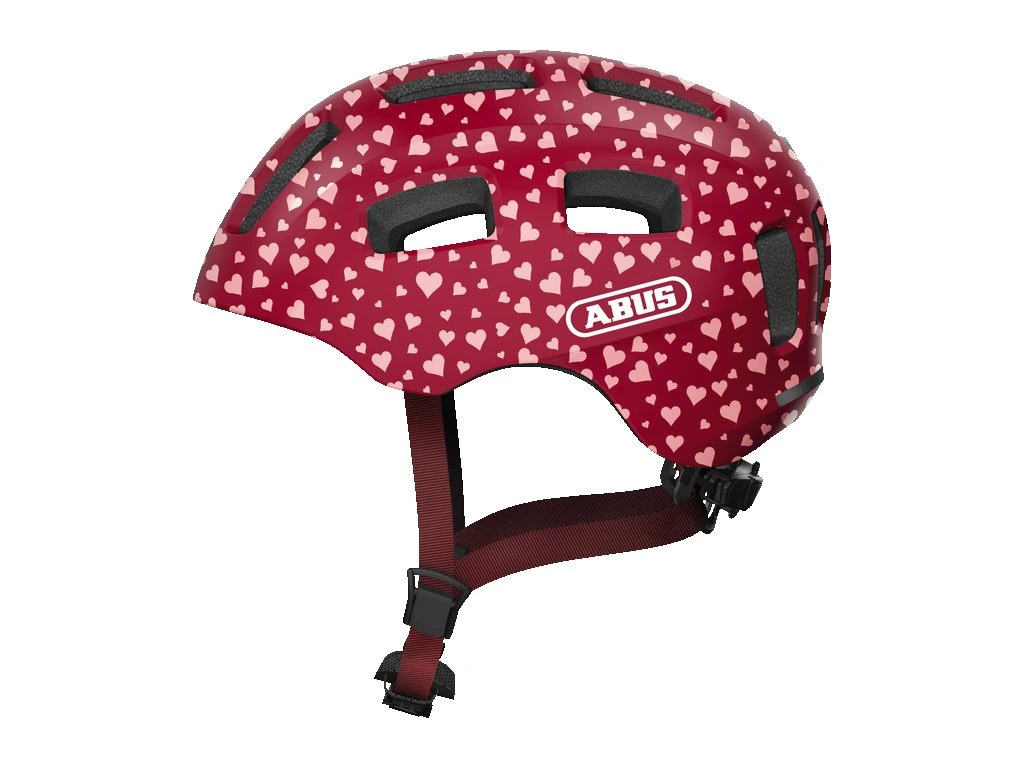 Echipamente - Cască pentru copii ABUS Youn-I 2.0 Cherry Heart M (52-57 cm)