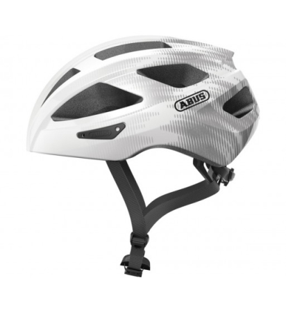 Echipamente - Casca protectie ABUS Macator white silver, marimea L (58-62 cm)