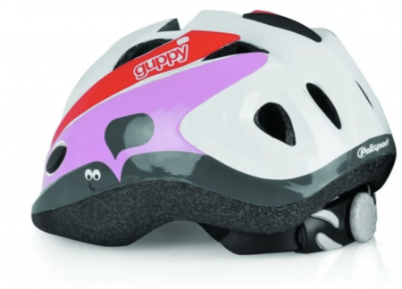 Casti copii - CASCA PROTECTIE COPII - POLISPORT - GUPPY, uni size XS: 48-52, alb/rosu/roz