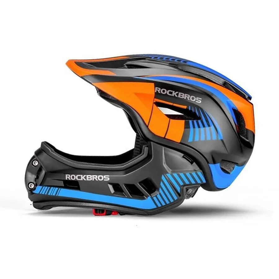 Cască protecție sport Rockbros, Cască full face, albastru 48-52 cm [1]