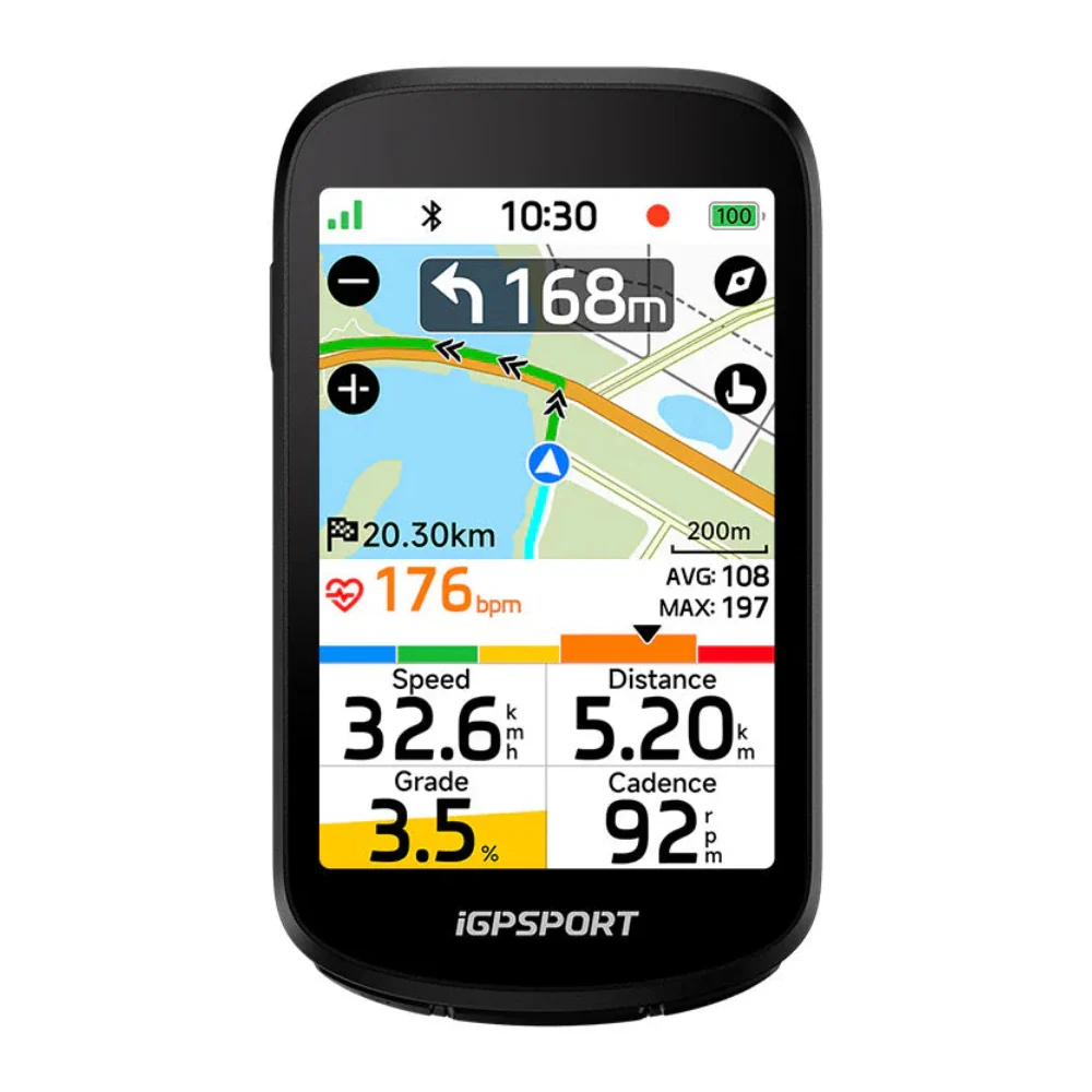 Kilometraje, ceasuri, GPS - Ciclocomputer GPS iGPSPORT BSC500, ecran 3.3 inch