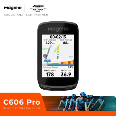Kilometraje, ceasuri, GPS - Ciclocomputer Magene Smart cu GPS C606 Pro (ecran 2.8")