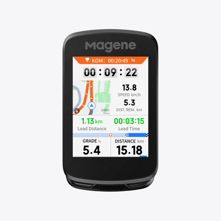 Kilometraje, ceasuri, GPS - Ciclocomputer Magene Smart cu GPS C606 V2 (ecran 2.8")
