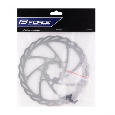Piese - Disc Frana Force-4 180mm 6 gauri argintiu