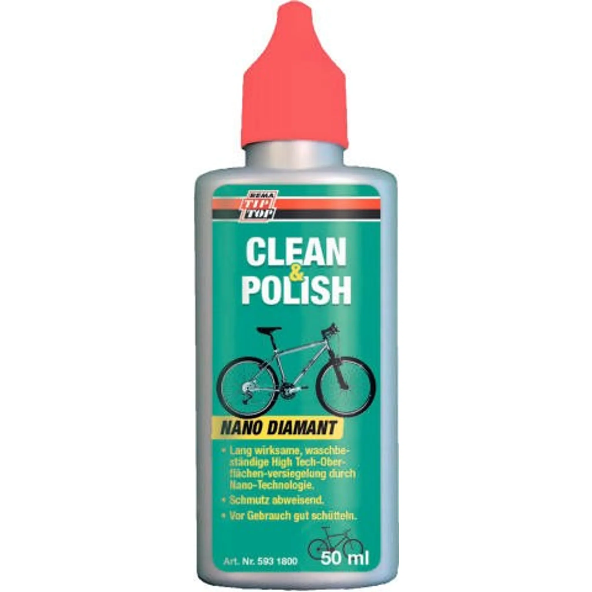 Intretinere bicicleta - Flacon de ulei Nano Clean Polish, 50ml, verde-gri