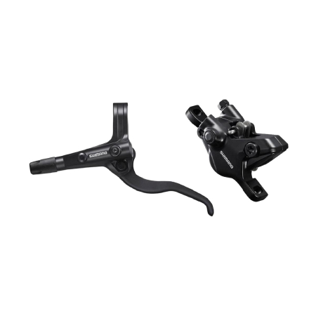 Piese - Frână hidraulică față Shimano BL-MT401/BR-MT410, post mount, furtun 1000 mm + plăcuțe B01S
