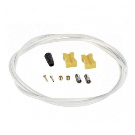 Piese - Furtun pt. frana hidraulica Shimano SM-BH90-SS 1700mm alb (ajustabil) conector drept pe maneta