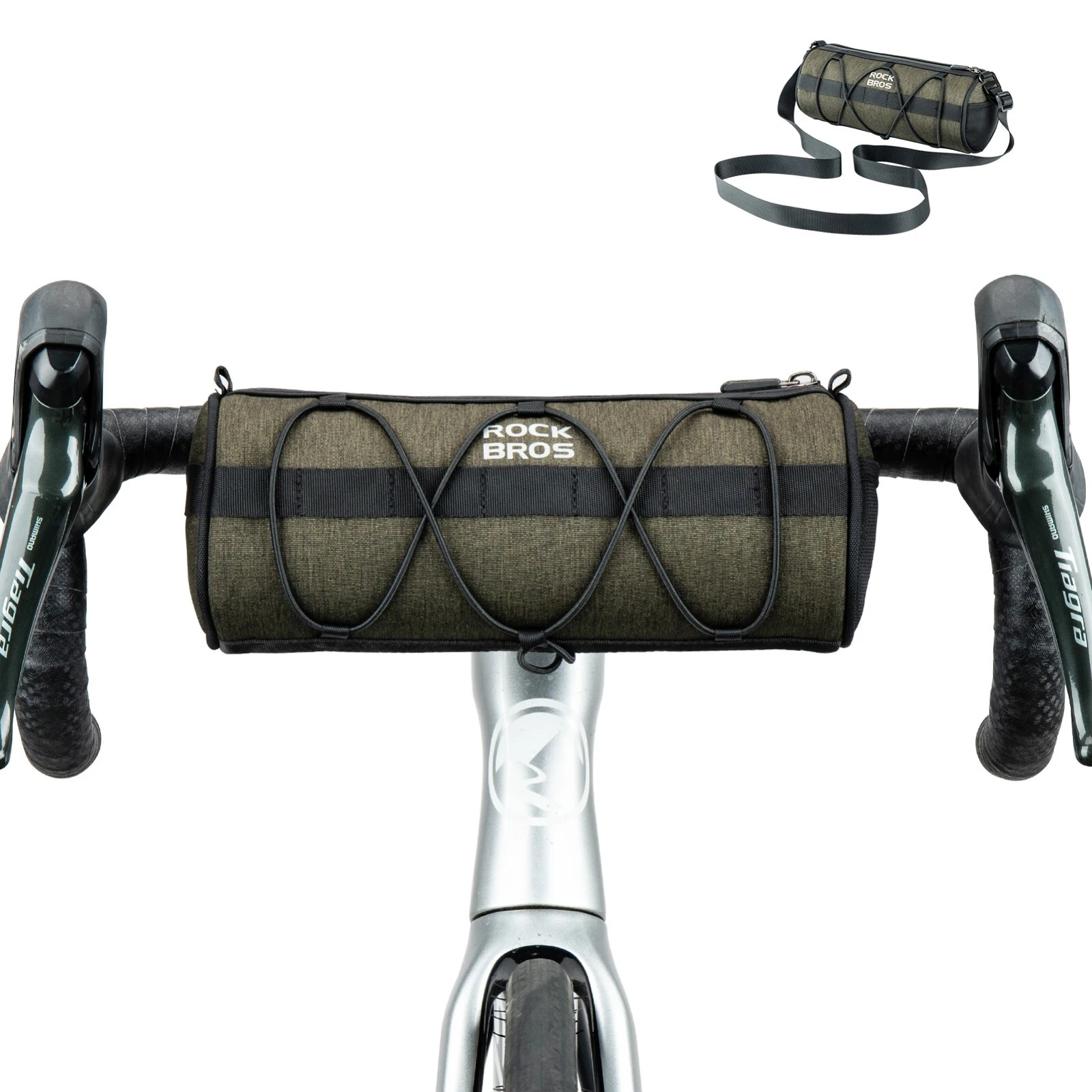 Accesorii - Geantă ghidon RockBros 2L, multifuncțională, pentru bicicletă, cu curea de umăr