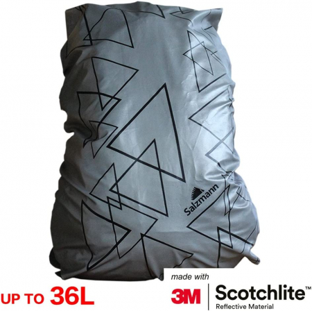 Husa Rucsac reflectorizanta Salzmann 3M gri [1]