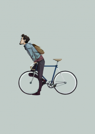 Tablou Biker [3]