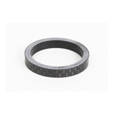 Cuvete - Inel distanțier carbon, negru, 5 mm, pentru furci 1 1/8'', diametru 28.5mm