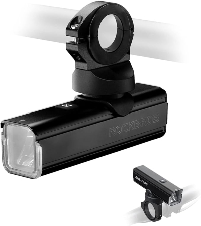 Lumini/Far - Lampă LED pentru bicicletă ROCKBROS, reîncărcabilă prin USB, 1000 de lumeni.