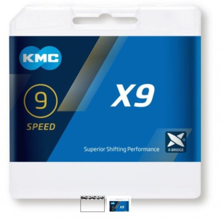 Lanturi - Lant KMC X9 pentru 9 vit 1/2""x11/128""